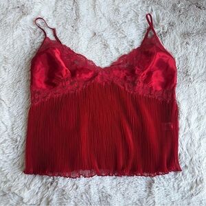 The Pleated Showgirl Cabaret Tank 💋 by Frederick's of Hollywood; Size Medium